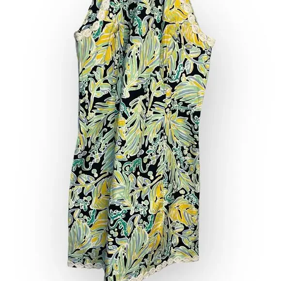 Crown & Ivy Halter Cayo Coco Signature Mini Dress Womens 8 Multicolor Tropical - Picture 4 of 15